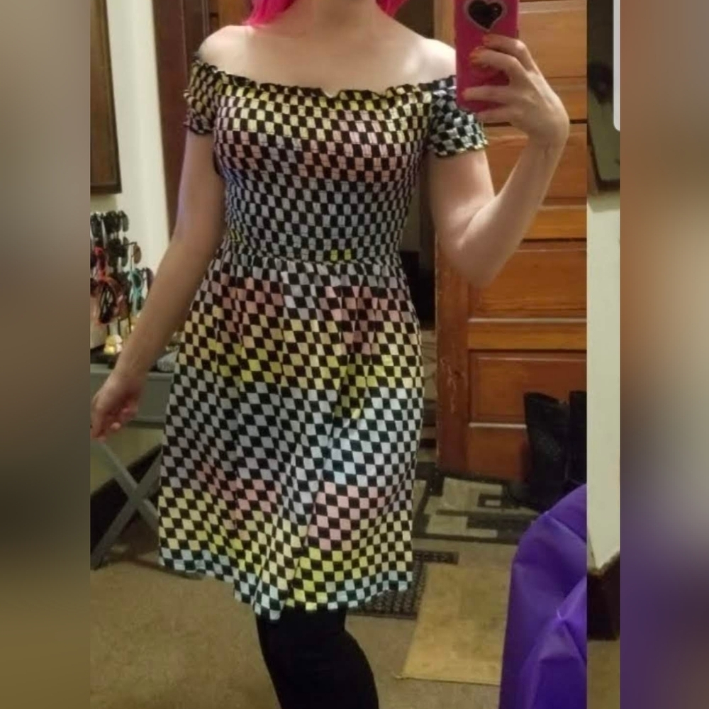 Pastel Checkered Dress